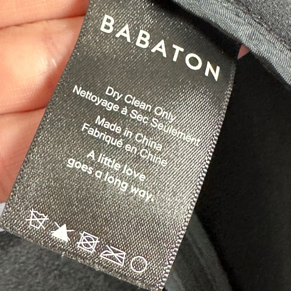Aritzia Babaton‎ Delos Blazer Black Drape Size 2 Cupro Crepe Minimalist Career - Picture 9 of 16